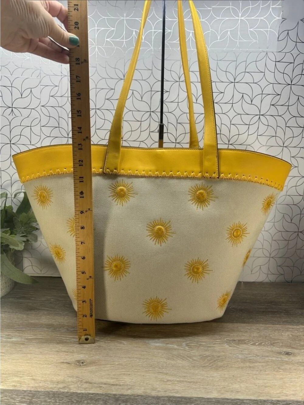Kate Spade Pier Sun Embroidered Canvas Tote